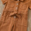 Children's Denim Jumpsuit Solid Color Button-Down Collar 5