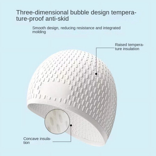 Silicone Swim Cap Non-Slip Flexible Waterproof 1