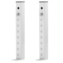 2X Adjustable AC Window Lock Bar, Small Window Security Bars for Child Safety, Window Stoppers for Vertical Sliding A