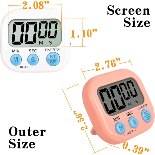 Pekkaxy Digital Kitchen Timer with Large Display and Loud 1