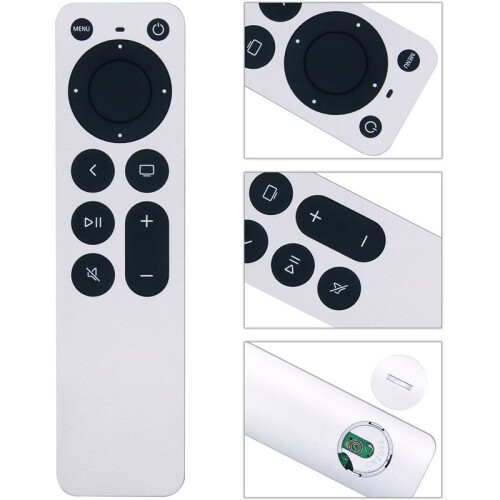 Replacement Remote Control for All  TVs, for  4K/ Gen 1 2 3 4/ HD A2169 A1842 A1625, with TV Control Function 2