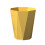 Polygon small wastebasket durable bathroom kitchen 2