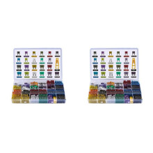 Kit D'Assortiment de Fusibles à Lame pour Voiture 600 Pièces pour Camion, Automobile, Moyen et Petit, Fusible Mixte pour Circuit de Moto avec Boîte