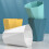 Polygon small wastebasket durable bathroom kitchen 6
