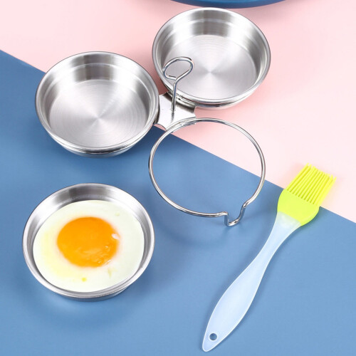 304 Stainless Steel Egg Poacher 6-Cup Pan 1
