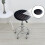Housse de tabouret de bar ronde, coussin d'assise élastique, imitation multicolore 2
