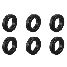 6X Toroide Nucleo de Ferrita de AS225-125A Piezas de Transformador de Bobina de Atragantamiento Negro