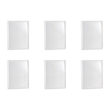 6X PP Pure Frosted Enkelt Omslag Transparent Insert Type 5R 7 Tum PP Fotoalbum/Vykortsbok Skriv Samling 80 Foton Barnpresenter