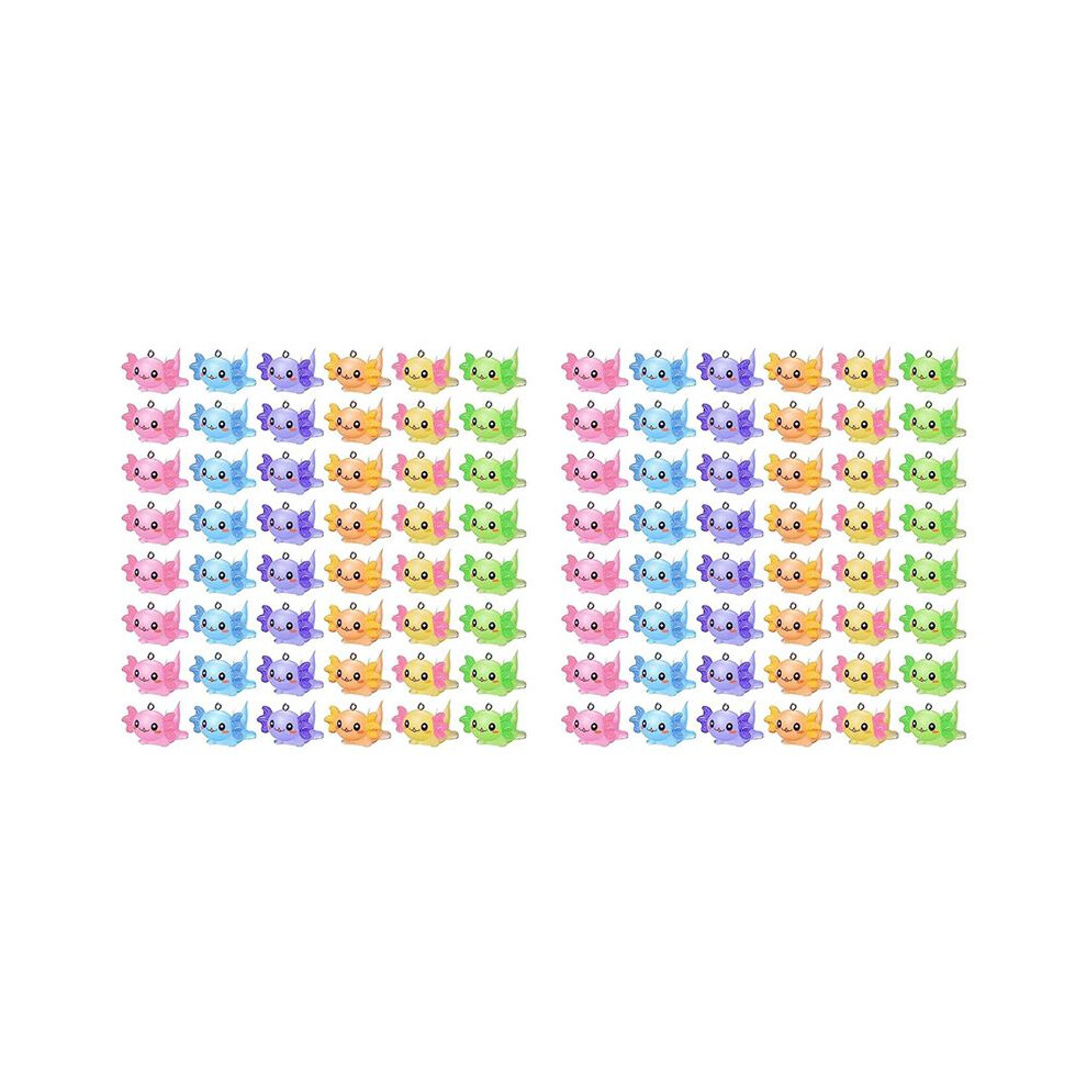 96 Pcs Animal Charms Axolotl Resin Charms For Jewelry Making Tiny Resin Animals Resin Figures Miniature Axolotl Ornament 6031396716200