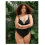 Women's Black V-Neck One-Piece Swimsuit with Wire Support 5