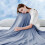 Ice Silk Cooling Blanket 60x50in Dark Blue 3-Layer 4