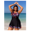 Women's Plus Size Tropical Print Tankini Set 2-Piece 5