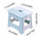 Non-Slip Portable Stool with Handle Lightweight Foldable 3
