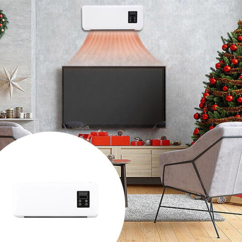 Ventilador de parede com aquecimento e ventilação com visor digital 1
