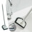 SHENGXINY window squeegee with long handle gray 8