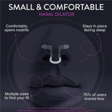 3 Sizes Stop Snoring Device Silicone Elastic Nose Clip Anti-Snoring Nasal Dilator for Better Sleep, Improved Airflow