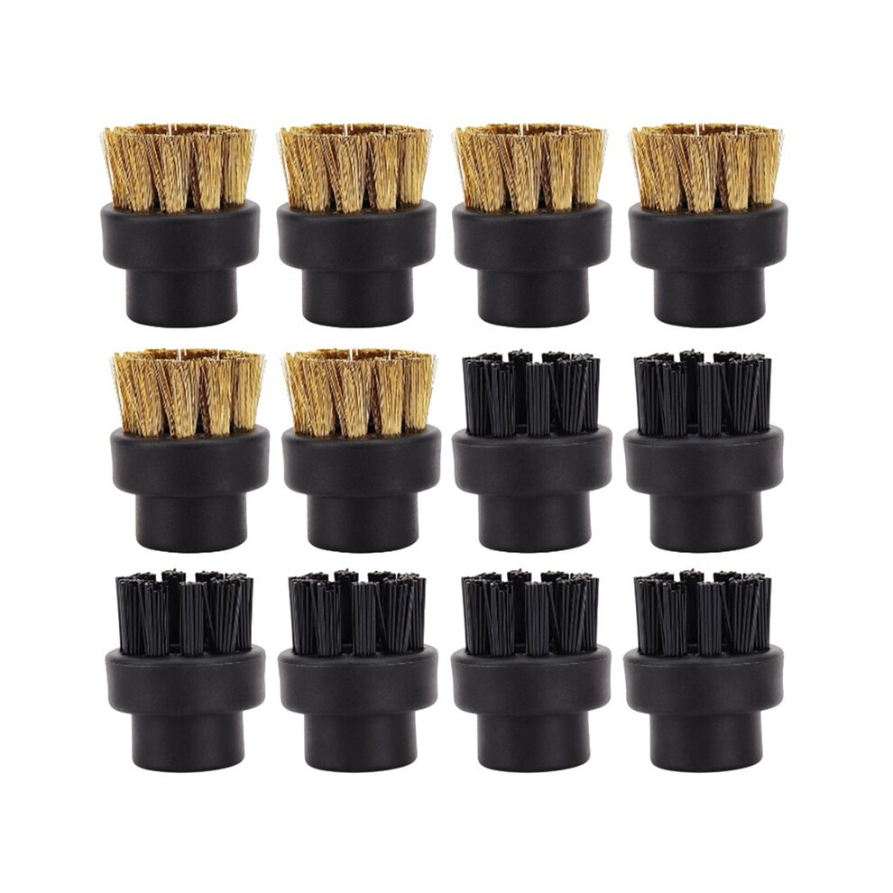 12 Pack Steam Cleaner Attachments Brush Small Brass And Nylon Brushes For Dupray 6031798882664