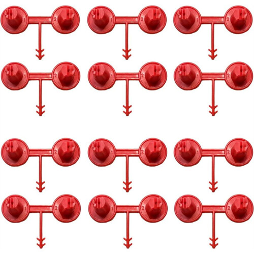 12pcs Red Nozzle for Foaming Agent, Precision Coverage for Vertical & Ceiling Coverage