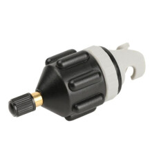 Paddle Luchtmondstuk Kajak Luchtventiel Adapter Boordpomp Opblaasbare Adapter Pomp Luchtinflator Connector Tool(Zwart)