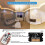 12V LED-dimmer med RF-fjernkontroll og timer, 5-24V40A 3
