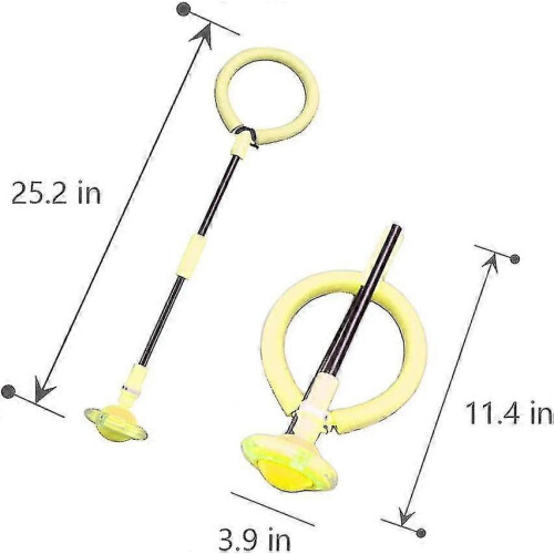 Bærbar, foldbar, blinkende gyngebold med springbold, 1 stk. 1