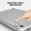 Mini supporto per laptop in metallo, regolabile e pieghevole (4 pezzi) 6