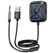 Car 5.3 Adapter Enhanced Dual Mics ENC Noise Cancellation 3.5mm AUX Adapter Wireless Receiver Adapte