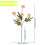 Conjunto de 5 flores artificiais de crisântemo. 3