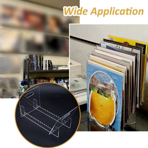 Opbevaringsholder til vinylplader, gennemsigtig, 1-pak 2