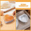Set de 4 forme de tort din aluminiu, în formă de inimă 7