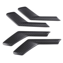 4Pcs Car Inner Door Handle Cover Trim Sticker for 5 Series G60 2024-2026 Real Carbon Fiber Interior Trim Matte