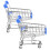Ensemble de chariot de courses miniature portable pour 6