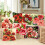 Kit de tapete de crochê com trava para capa de almofada DIY, 43 x 43 cm (17 x 17 polegadas) 7