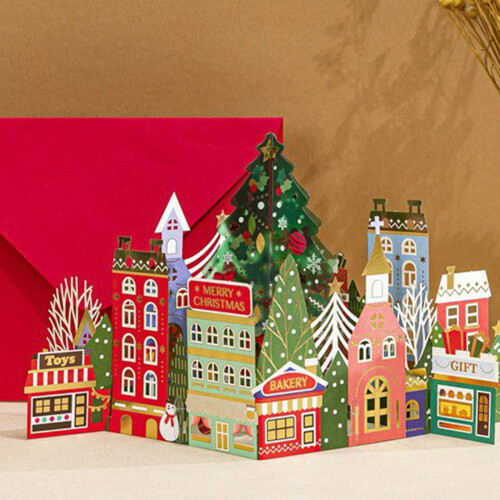 Cartão de Natal 3D com Envelope, Conjunto de 1 1