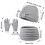 Kinder-Strickset Mütze Schal Handschuhe einfarbig warm 3
