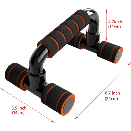 Barras de flexão para exercícios, equipamento de ginástica, 1 par com pegas de espuma. 1