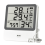 Thermometer en hygrometer met groot scherm, dubbele temperatuurregeling, wit, 1 set 3