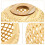 Decoratieve lampenkap van riet, beige, 1 stuk 4
