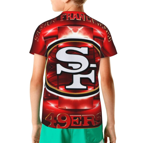 Νεανικό κοντομάνικο μπλουζάκι 49ers για λάτρεις των σπορ 1