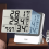 Thermometer en hygrometer met groot scherm, dubbele temperatuurregeling, wit, 1 set 8