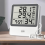 Thermometer en hygrometer met groot scherm, dubbele temperatuurregeling, wit, 1 set 6