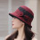 Dames rode Franse baret en stro fedora hoed1 4