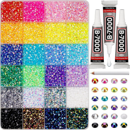 Multicolor Resin Jelly Rhinestones Flatback1440pcs 1