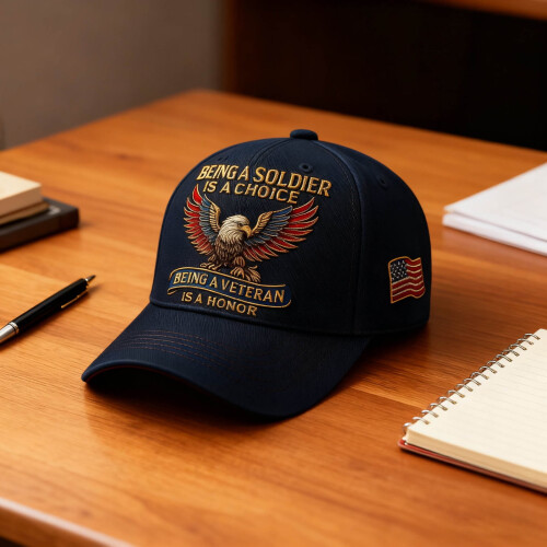 Eagle Printed Baseball Cap for Men Veterans, Commemorative 2