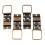 Cerniere per mobili in bronzo antico 38x21mm 4 pezzi 3