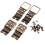 Cerniere per mobili in bronzo antico 38x21mm 4 pezzi 6