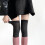 Damen-Rippstrick-Overknee-Socken mit Streifenmuster 6