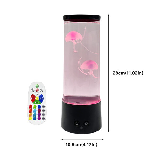 LED lava lamp color changing round light with remote USB 2