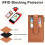 Slanke damesportemonnee met RFID-blokkering en ritsvak. 4