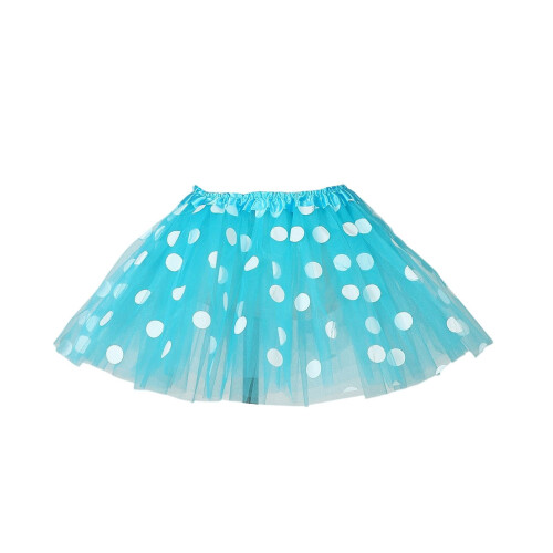 Mädchen hellblauer Glitzerstern-Tutu-Rock (1 Stück) 2